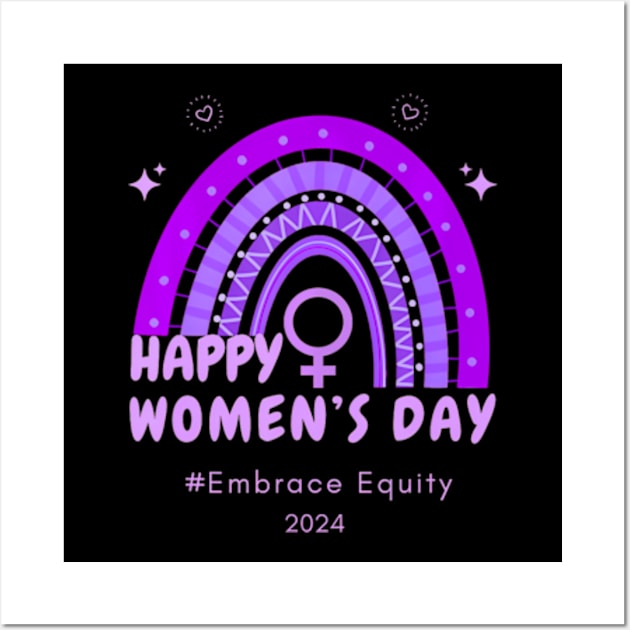 Internationnal Womens Day Embrace Equity Wall Art by ZoeySherman